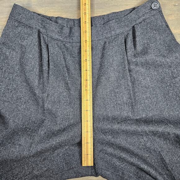 Vintage Pendleton Miss Gray Wool Dress Pants High Rise Pleated USA Womens 80s - Picture 9 of 12
